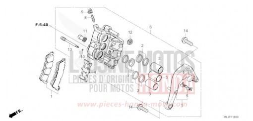 ETRIER DE FREIN ARRIERE GL1800BDS de 2025